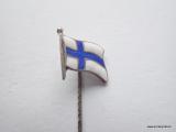Neulamerkki Suomen lippu emaloitu kuvan neulamerkki