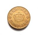 Tanska 2 Kr 1941 Kuvan kolikko Christian X alumiinipronssiraha 19,80€