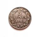 New Foundland 5 Cents 1885 Hopea Kuvan kolikko