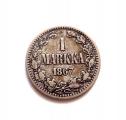 1 Markka 1867 Kuvan kolikko