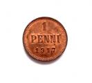 1 Penni 1917 Kuvan kolikko