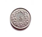 Sveitsi 5 rappen 1933 B Kuvan kolikko