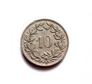 Sveitsi 10 rappen 1928 B Kuvan kolikko