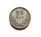 Ruotsi 25 re 1910 Hopea Kuvan kolikko