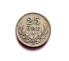 Ruotsi 25 re 1930 Hopea Kuvan kolikko