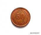 50 Penni 1940 Cu Kuvan kolikko
