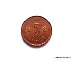 5 Penni 1920 Kuvan kolikko