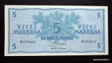 5 Markkaa 1963 ilman Litt, no H4573614 Simonen-Valvanne (w) kl.6