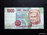 Italia 1000 Lire 1990 Kuvan seteli
