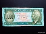 Unkari 1000 Forint 1992 Kuvan seteli