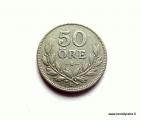 Ruotsi 50 re 1928 Hopea Kuvan kolikko