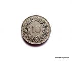 Sveitsi 10 rappen 1929 B Kuvan kolikko