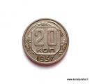 Neuvostoliitto 20 Kop 1937 Kuvan kolikko