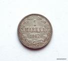 1 Markka 1867 SNY 400.1.3 YLIMRINEN TERHO KLO 14 Kuvan kolikko