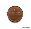 5 Penni 1908 Kuvan kolikko