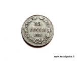 25 Penni 1889 Kuvan kolikko