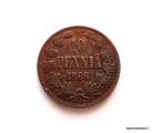 10 Penniä 1866 kuvan kolikko