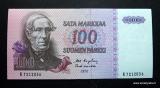 100 Markkaa 1976 no K7212836 Karjalainen-Koivikko kl.6-7
