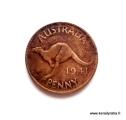 Australia 1 Penny 1941 Kenguru Kuvan kolikko