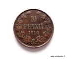 10 Penni 1910 Kuvan kolikko