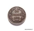 50 Penni 1890 Kuvan kolikko