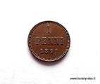 1 Penni 1891 Kuvan kolikko