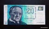20 Markkaa 1993 Litt.A no 2111650302 Hmlinen-Heinonen Kuvan seteli