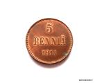 5 Penni 1914 Kuvan kolikko
