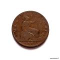 Englanti 1/2 Penny 1861 kuvan kolikko
