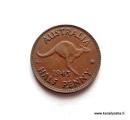 Australia ½ Penny 1943 Kenguru Kuvan kolikko