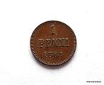 1 Penni 1881 kuvan kolikko