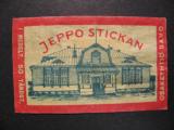 TT Etiketti Jeppo Stickan Savo Kuvallinen Tulitikkuetiketti Jeppo Jepua 1,98€