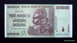 Zimbabwe 200 000 000 Dollars 2008 kl.8-9