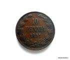 10 Penni 1891 Kuvan kolikko