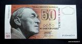 50 Markkaa 1986 Litt.A no 3120466311 Ollila-Levo kl.6+