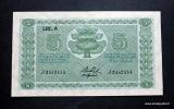 5 Markkaa 1922 Litt A no J0460434 Ryti-OAspelund kl.8