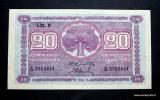 20 Markkaa 1939 vesileima I, no A0803648 Jutila-Alsiala kl.6