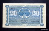 20 Markkaa 1945 Litt.B no O1523334 Tuomioja-Alsiala kl.n.4