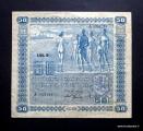 50 Markkaa 1939 vesileima II, no A3337294 Raittinen-Aspelund kl.3-4 tahra ylkulmassa