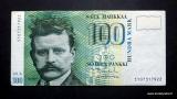 100 Markkaa 1986 Litt.A no 5107317922 Vanhala-Koivikko, 6,80 EUR