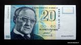 20 Markkaa 1993 ilman Litt. no 2066509831 Ollila-Heinonen, 4,00 EUR