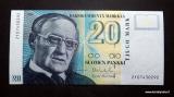 20 Markkaa 1993 ilman Litt. no 2107430292 Vanhala-Koivikko, 8,50 EUR