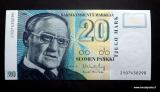 20 Markkaa 1993 ilman Litt. no 2107430290 Vanhala-Koivikko, 8,50 EUR