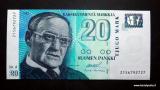 20 Markkaa 1993 Litt.A no 2156792727 Ollila-Koivikko, 4,20 EUR