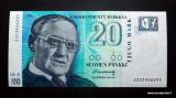 20 Markkaa 1993 Litt.A no 2203926295 Louekoski-Heinonen, 2,60 EUR