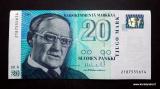 20 Markkaa 1993 Litt.A no 2187555614 Vanhala-Heinonen, 3,00 EUR